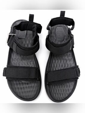 Hey Dude Black Adjustable Strap Sandals Size 13